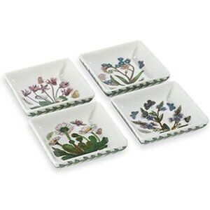 Portmeirion Botanic Garden 3" Mini Square Dish (Set of 4)